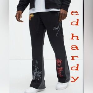 Ed Hardy puma bootcut black Joggers